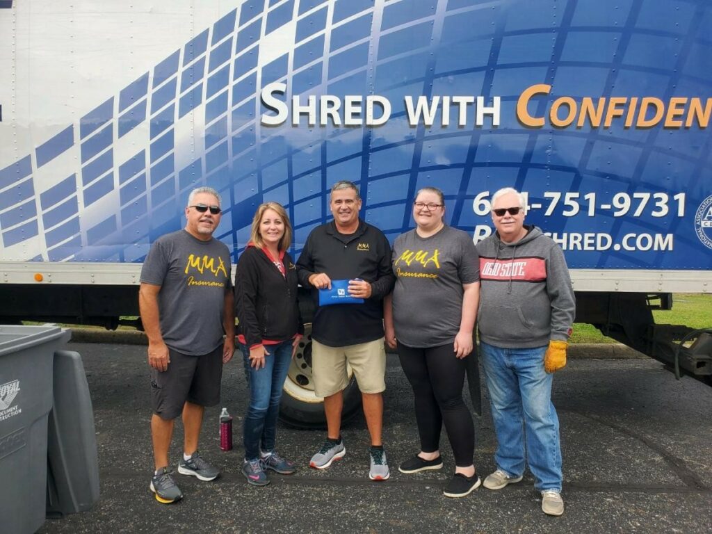 2022 Pickerington Shred Day Success MMA Insurance Agency