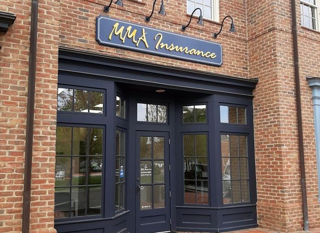 New Albany, OH - Close-up of MMA Insurance Agency Office Location in New Albany, Ohio